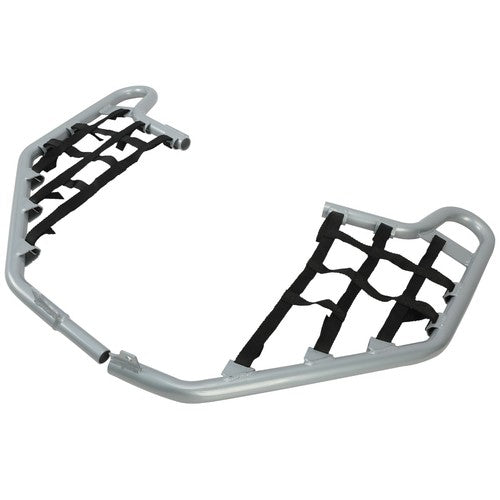 Solid Spare Silver Pair Of Nerf Bars W/ Black Nets Set For Honda TRX 700XX 2008-2009