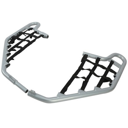 Solid Spare Silver Pair Of Nerf Bars W/ Black Nets Set For Honda TRX 700XX 2008-2009