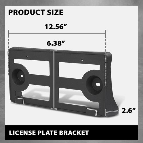 Solid Spare Front Bumper License Plate Bracket Fit For 2018-2023 Ford Mustang JR3Z17A385AA