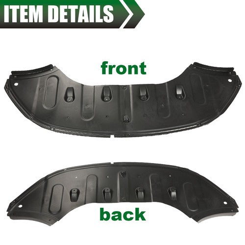 Solid Spare Fit For 2015-2017 Hyundai Sonata Front Engine Splash Shield Under Cover Black
