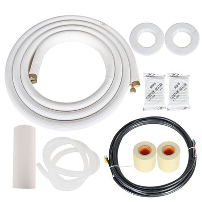 Solid Spare 3/8-5/8 Dia. 16 Feet Install Kit Air Conditioning Cooling Connection Pipe