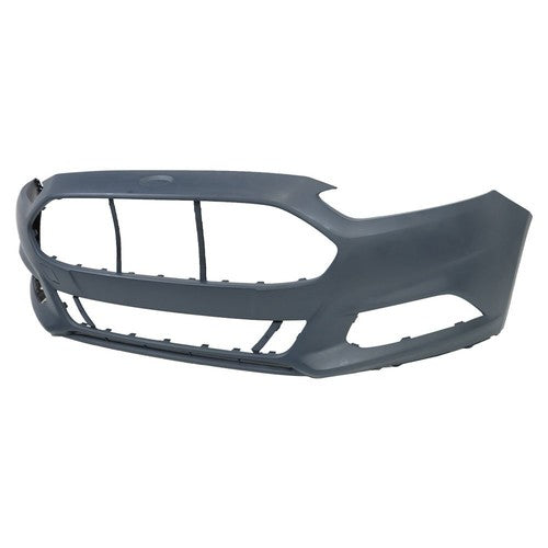 Solid Spare For 2013 2014 2015 2016 Ford Fusion Plastic Sedan Primed Front Bumper Cover