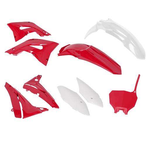 Solid Spare Restyle Plastic Kit Bodywork Fairing For 2002-2007 Honda CR125R CR250R-Red&White