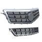 Solid Spare 2Pcs Front Upper Grille + Lower Grille Plastic For Cadillac ATS 2013-2014 Chrome