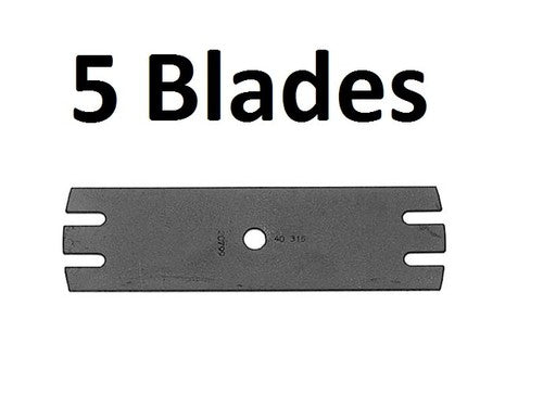 Solid Spare (5) Oregon 40-316 Edger Blade for 781-0080-0637 MTD 9" L 5/8" Center Hole