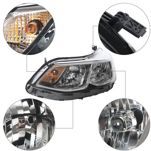 Solid Spare Headlights Fit For Chevrolet Cruze Sedan 2016-2019 Pair Set L+R Waterproof