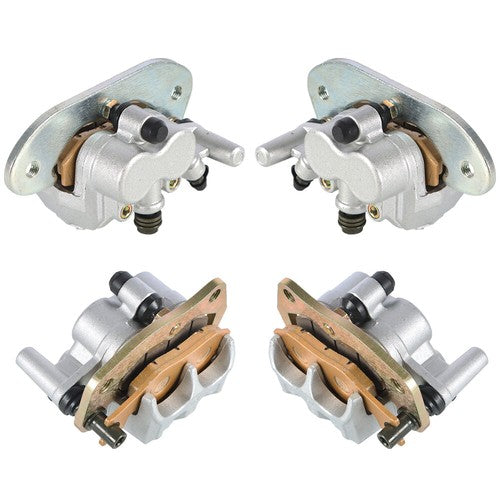 Solid Spare Front & Rear Brake Calipers Set For 2008-2013 Yamaha Rhino 700 YXR700 With Pads