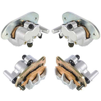 Solid Spare Front & Rear Brake Calipers Set For 2008-2013 Yamaha Rhino 700 YXR700 With Pads
