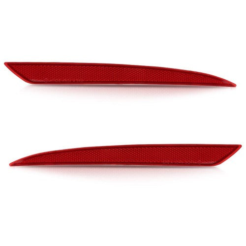 Solid Spare Rear Bumper Reflector Light Left+Right Side Red Fit For 2013-2018 Ford Fusion