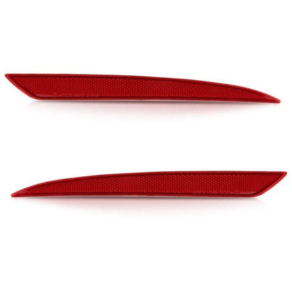 Solid Spare Rear Bumper Reflector Light Left+Right Side Red Fit For 2013-2018 Ford Fusion