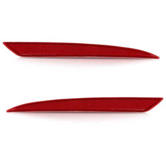 Solid Spare Rear Bumper Reflector Light Left+Right Side Red Fit For 2013-2018 Ford Fusion