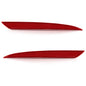 Solid Spare Rear Bumper Reflector Light Left+Right Side Red Fit For 2013-2018 Ford Fusion