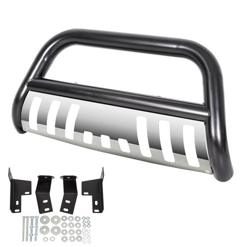 Solid Spare Front Push Bumper Bull Bar Grille Guard Stainless For Toyota Tacoma 2005-2015