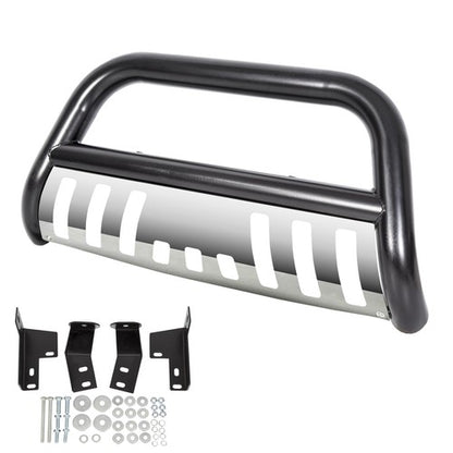 Solid Spare Front Push Bumper Bull Bar Grille Guard Stainless For Toyota Tacoma 2005-2015