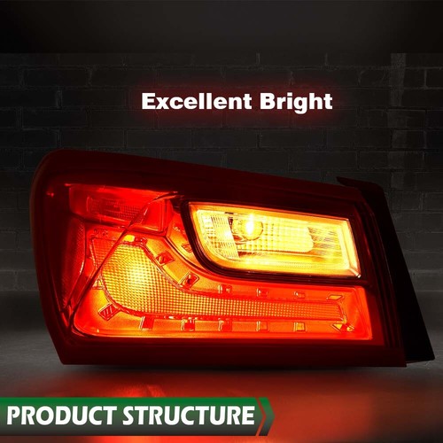 Solid Spare Left Driver Side Tail Light Fit For Chevy Malibu XL 16-22 Rear Brake Lamp Outer