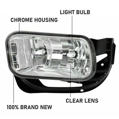 Solid Spare FOR 09-12 18 Dodge Ram 1500 2500 3500 Bumper Fog Lights Driving Lamps w/Bracket