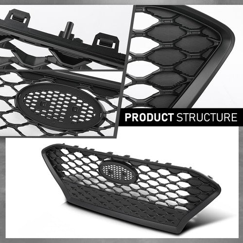 Solid Spare Front Bumper Upper Grille Grill Black 86350J9000 Fit For 2018-2021 Hyundai Kona