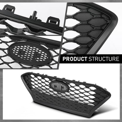 Solid Spare Front Bumper Upper Grille Grill Black 86350J9000 Fit For 2018-2021 Hyundai Kona