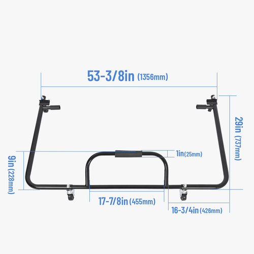 Solid Spare Hard Top Carrier Storage Cart Rack Steel For Jeep Wrangler YJ TJ Gladiator 76-24