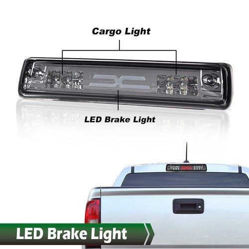 Solid Spare Fit For 15-18 Chevy Colorado/GMC Canyon LED 3rd Brake Light Cargo Lamp Smoke
