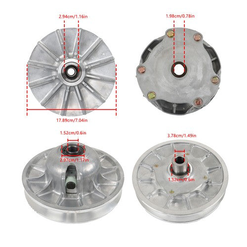 Solid Spare For 02-05 POLARIS SPORTSMAN 600 EBS PRIMARY & SECONDARY CLUTCH 1321971 1322407