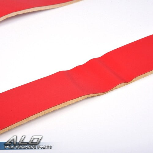 Solid Spare Fit For 05-09 Ford Mustang Red Door Panel Insert Cards Synthetic Leather Cover