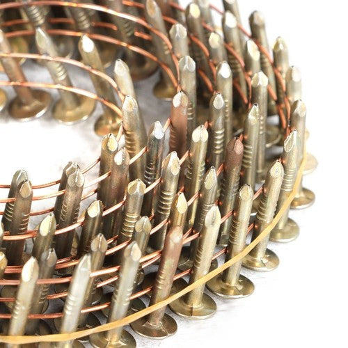 Solid Spare 3600 full round head roof nails,3/4",15 degree inclined coil High-Quality