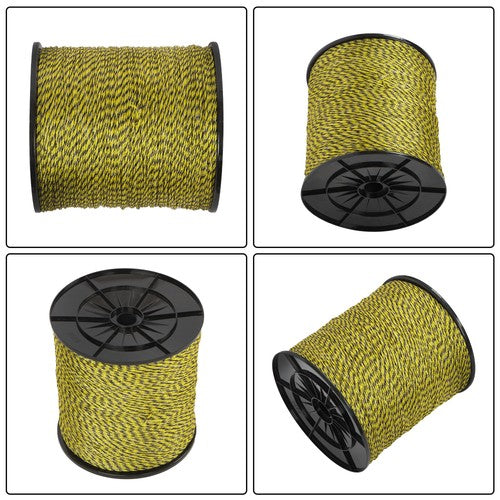 Solid Spare 1/8 inch 5050 Ft 1540 Meters 6 Stainless Steel Strands Electric Fence Wire