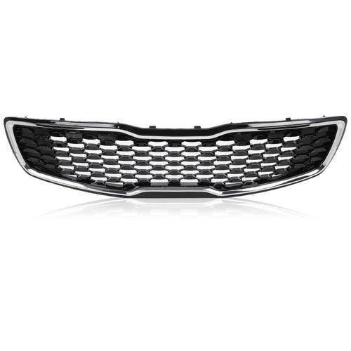 Solid Spare Fit For 2017-2018 Kia Forte5 Hatchback EX LX Front Bumper Upper Grille Grill