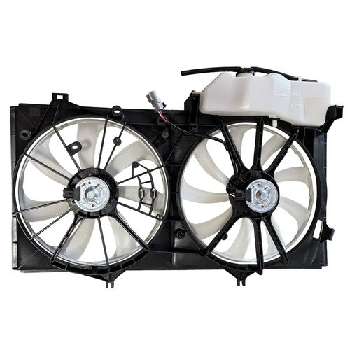 Fit 2012-2017 Toyota Camry Dual Radiator and Cooling Condenser Fan w/Kettle