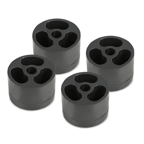 Solid Spare 4pcs Universal 2" Tall x 3" Wide Black Body Lift Heightening Blocks