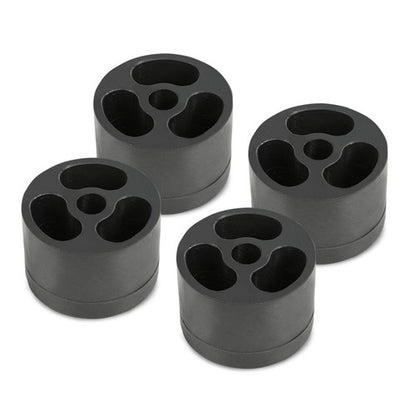 Solid Spare 4pcs Universal 2" Tall x 3" Wide Black Body Lift Heightening Blocks