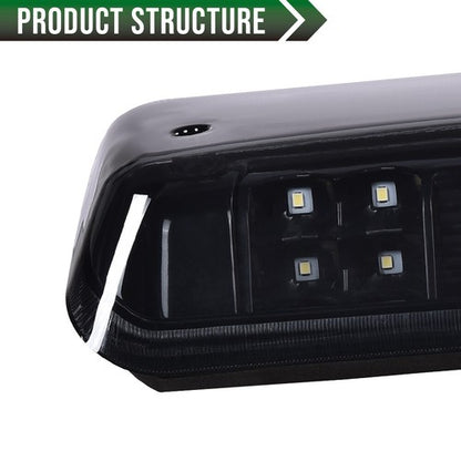 Solid Spare Fit For 04-08 Ford F150 F-150 3D LED Third Brake Tail Light Cargo Lamp Smoke