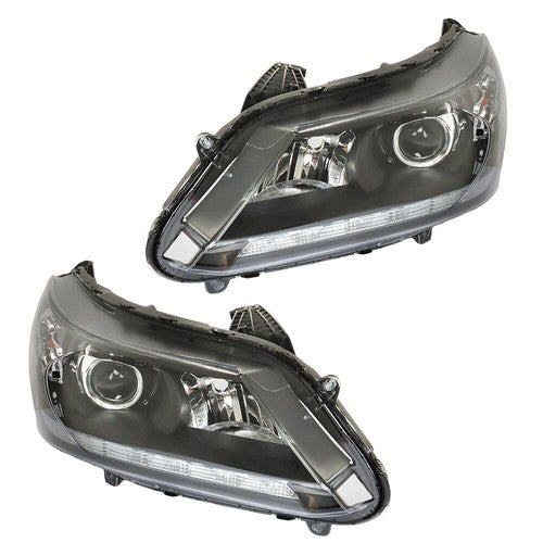 Solid Spare Headlights For Honda Accord 2013 2014 2015 Halogen Projector LH & RH Pair Set