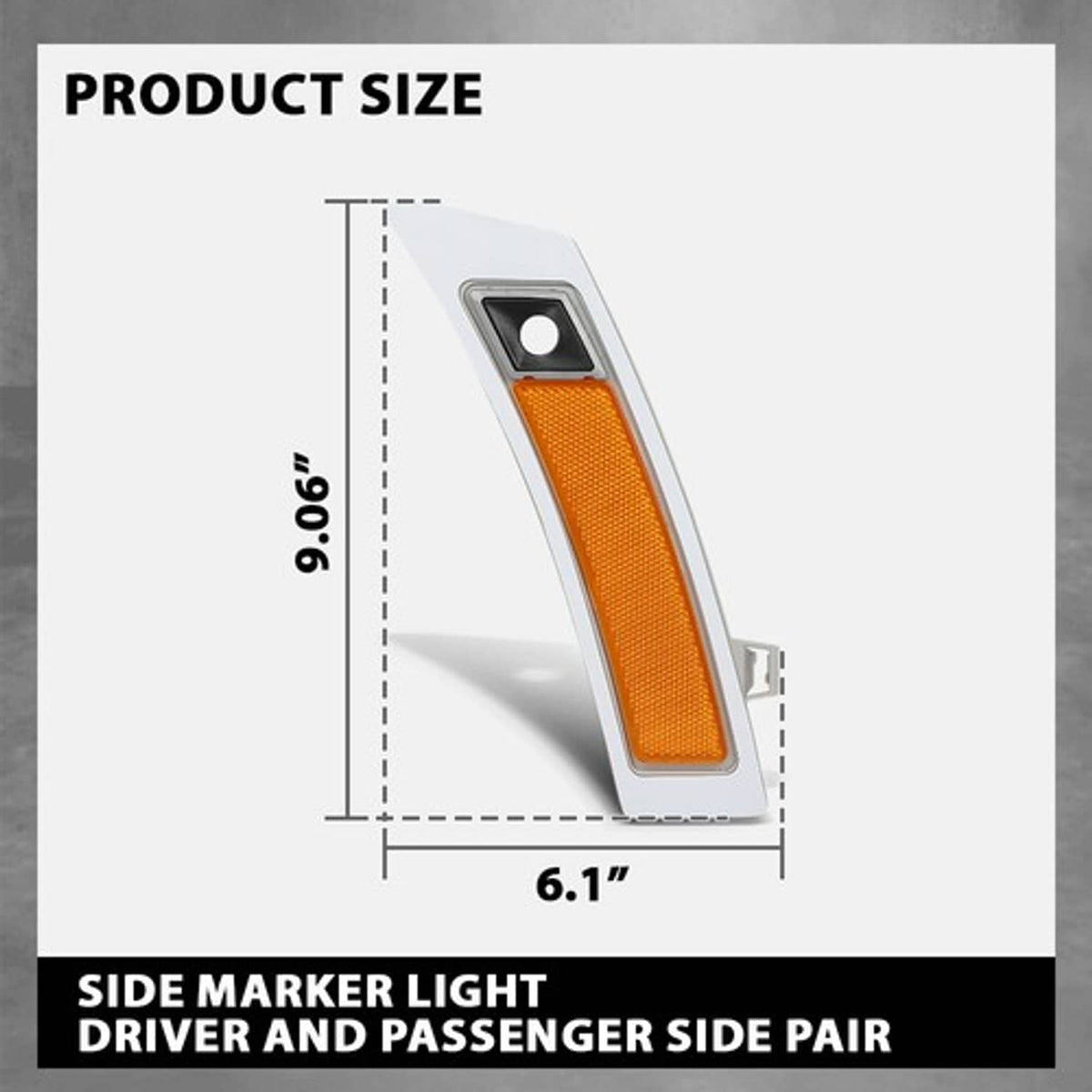 Solid Spare Front Bumper Reflector Fit For 2011-2013 BMW X5 Model With Side View Camera
