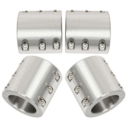 Solid Spare Universal 4Pcs 2" Inch OD Size Tube Clamps Roll Cage Mount Cage Long