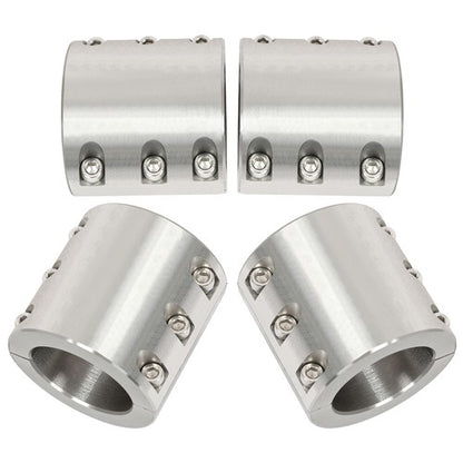 Solid Spare Universal 4Pcs 2" Inch OD Size Tube Clamps Roll Cage Mount Cage Long