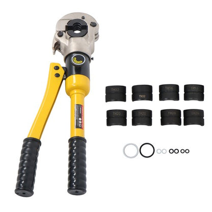 Solid Spare Hydraulic Pipe Cutter Copper Tube Fittings Crimping Tool w/ 1/2 3/4 & 1-inch Jaw