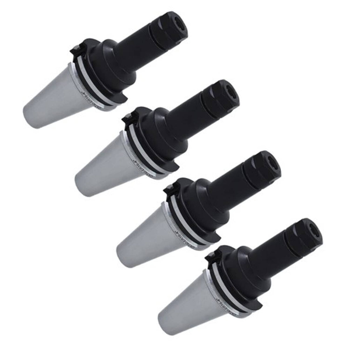 Solid Spare New CAT40-ER16 Collet Chucks W. 4" Long Gage Length---4 Chucks Tool Holder Set
