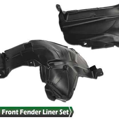 Solid Spare Fit For 2013 Nissan Altima Front Driver & Passenger Fender Liner Splash Shield