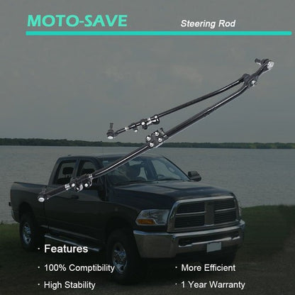 Solid Spare For 03-12 Dodge Ram Pickup Series Steering Linkage Drag Link Tie Rod Upgrade Kit