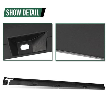 Solid Spare Fit For 2016-2021 Honda Civic Type-R Style Carbon Look Side Skirt Extension