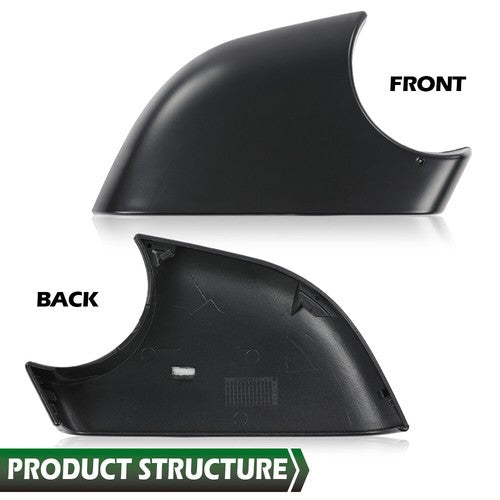 Solid Spare Fit For 2017-2022 Tesla Model 3 Right Side Door Mirror Cover Lower Holder Black
