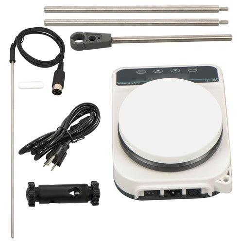 Solid Spare Magnetic Hotplate Stirrer with Temp Probe Bracket Plate Temp 310? 50-1500 rpm