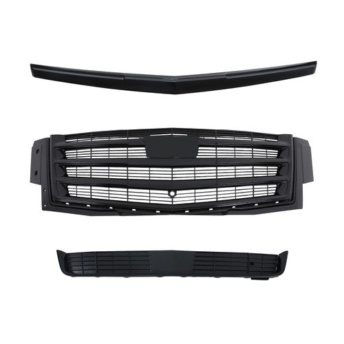 Solid Spare Fit For Cadillac Escalade 2015-2020 3Pcs New Plastic Front Center Mesh Grille