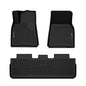 Solid Spare All Weather TPE Floor Mats Fit For 2020-2024 Tesla Model Y Protection Liners