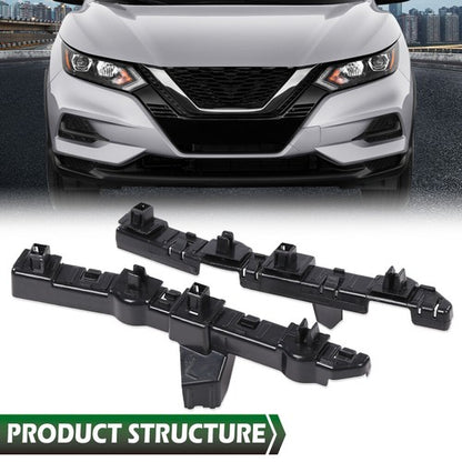 Solid Spare Fit For 17-22 Nissan Rogue Sport Front Bumper Retainer Bracket Left+Right