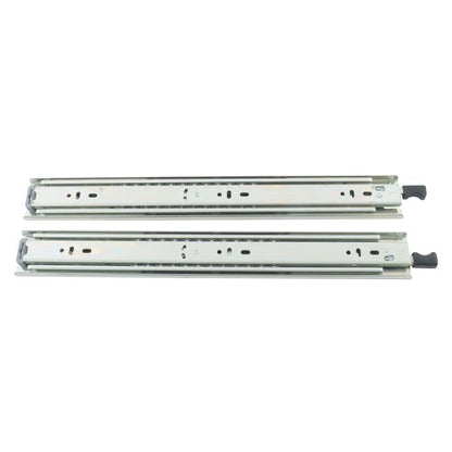 Solid Spare 1 Pair Locking Drawer Slides 16" Full Extension & Lock 150lbs Capacity