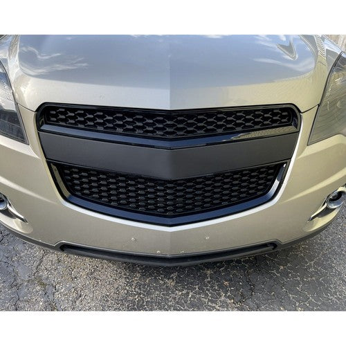 Solid Spare Black Front Upper & Lower Bumper Grille Honeycomb Style For 10-15 Chevy Equinox