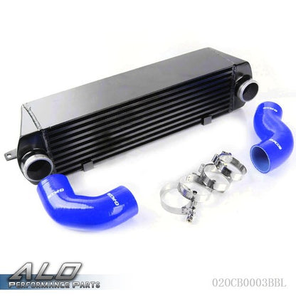 Solid Spare Fit For 2007-2010 E90 E92 335i 335xi 135i Turbo Intercooler+Silincone Hose Kit